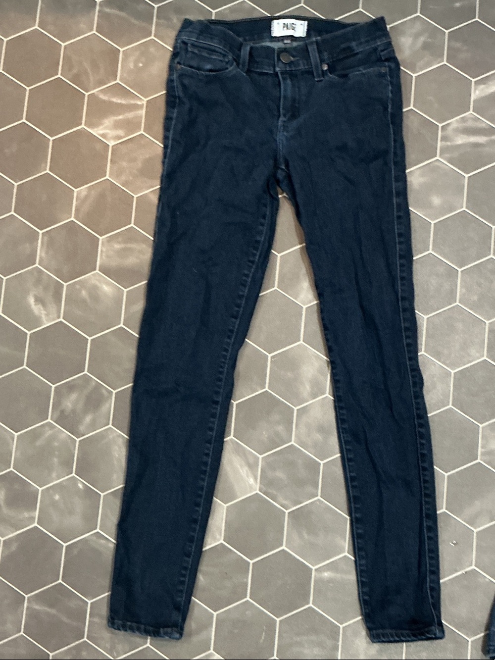 PAIGE Dark Blue Skinny Jeans